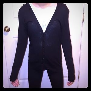 Black v neck sweater